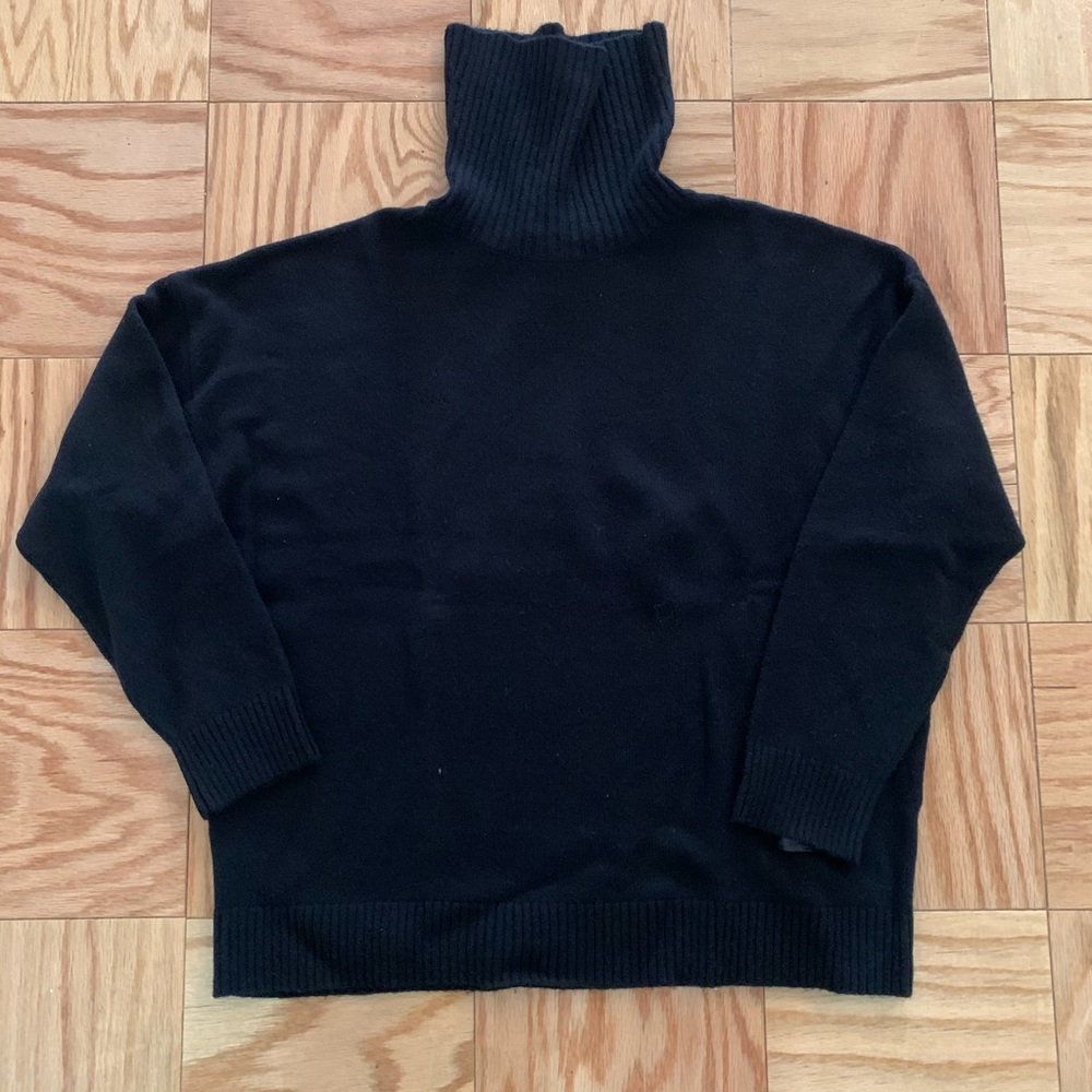 The Kooples Black Turtle Neck Wool Cashmere sz M